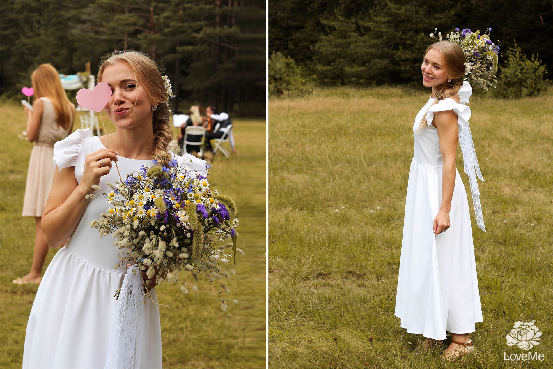 Выездная регистрация церемония в Могилеве свадебное агентство ЛавМи организация свадьбы экосвадьба украшение декор банкета свадьбы свадьба в поле на поляне в лесу