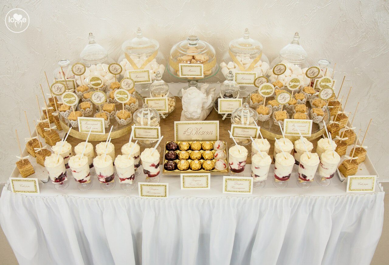 кэнди-бар золотая свадьба выездная регистрация церемония росаись в шатре печерское предместье декор шатра банкетного зала ресторана Валебана украшение свадьбы свадебное агентство ЛавМи могилев
