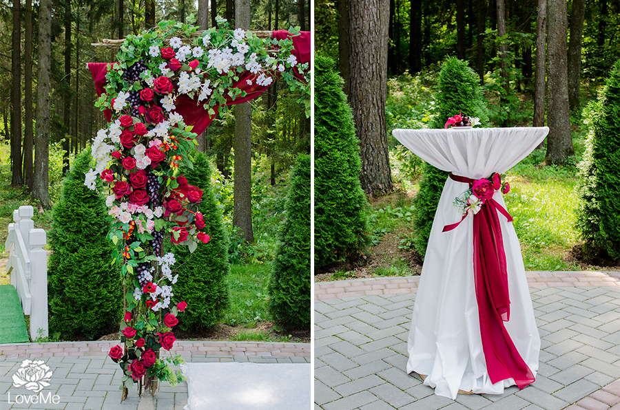 столик для росписи ягодная свадьба марсала выездная регистрация роспись церемония усадьба куркуля свадьба в шатре организация свадьбы могилев свадебное агентство лавми декор шатра банкетного зала флористика букет невесты под заказ бутоньерки  аксессуары 