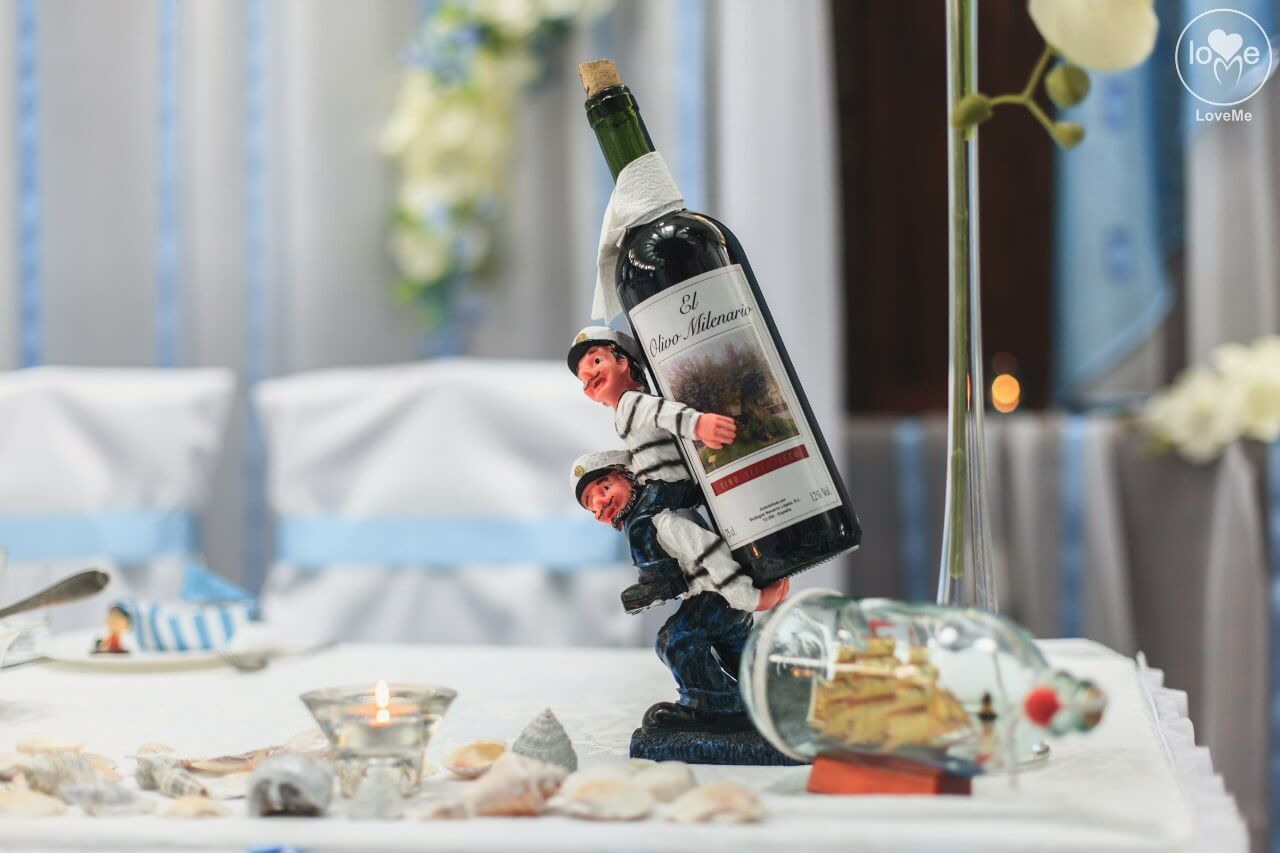 Санта Мария морская свадьба Могилев организация и декор свадьбы украшение зала 