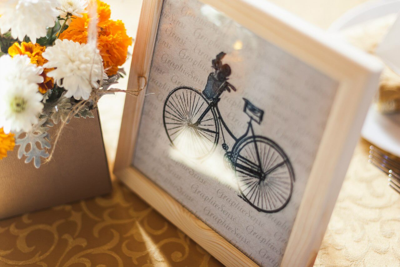 фото велосипеда Свадьба в стиле путешествия Шале Могилев Организация свадьбы декор украшение зала свадебное агентство ЛавМи 