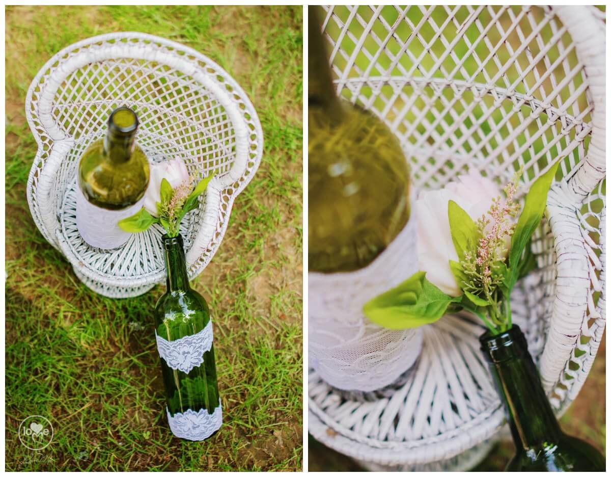 винные бутылки в кружеве свадьба в стиле шэби шик выездная регистрация церемония роспись в шатре печерское предместье могилев организация свадьбы свадебное агентство ЛавМи декор шатра украшение банкетного зала ресторана 