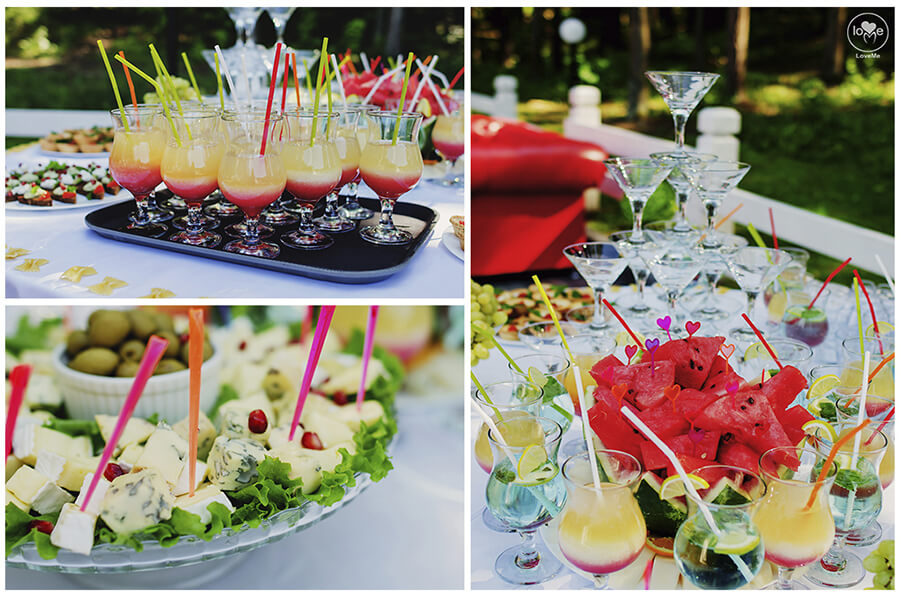 фуршет итальянская зеленая салатовая свадьба выездная регистрация церемония роспись в шатре у куркуля могилев свадебное агентство ЛавМи декор украшение шатра организация 