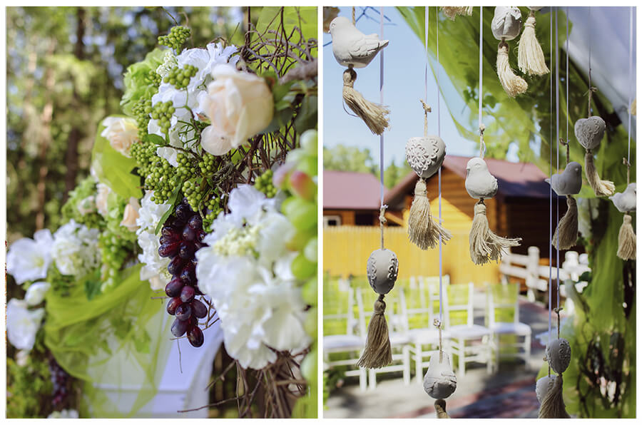 арка итальянская зеленая салатовая свадьба выездная регистрация церемония роспись в шатре у куркуля могилев свадебное агентство ЛавМи декор украшение шатра организация 