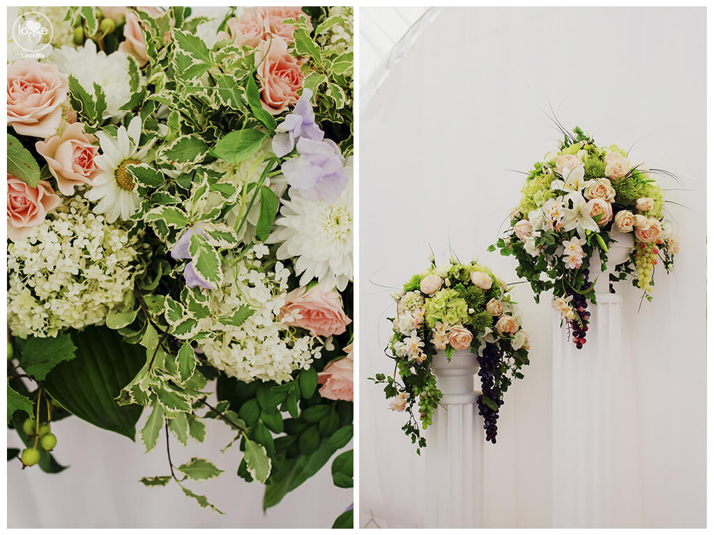 итальянская зеленая салатовая свадьба выездная регистрация церемония роспись в шатре у куркуля могилев свадебное агентство ЛавМи декор украшение шатра организация 