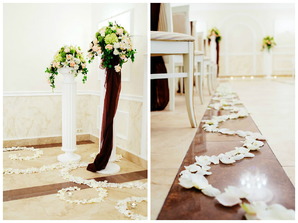 Шоколадная кофейная свадьба выездная регистрация роспись церемония любужский замок могилев свадебное агентство ЛавМи организация декор банкетного зала ресторана украшение свадьбы